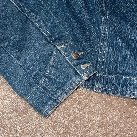 LOFT denim jacket, Women size 2 - Picture 3 of 4
